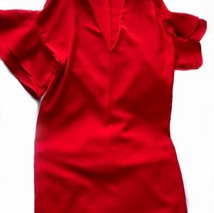 Zara Woman Crepe Dress